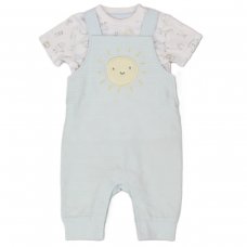 E13310:  Baby Boys Nursery Dungaree & T-Shirt Outfit (0-6 Months)